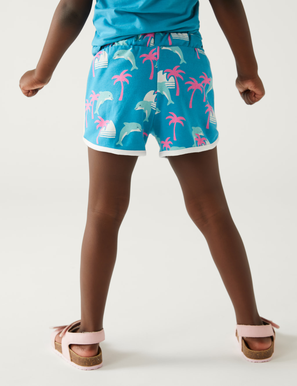 Pure Cotton Dolphin Runner Shorts (2-8 Yrs) image 3