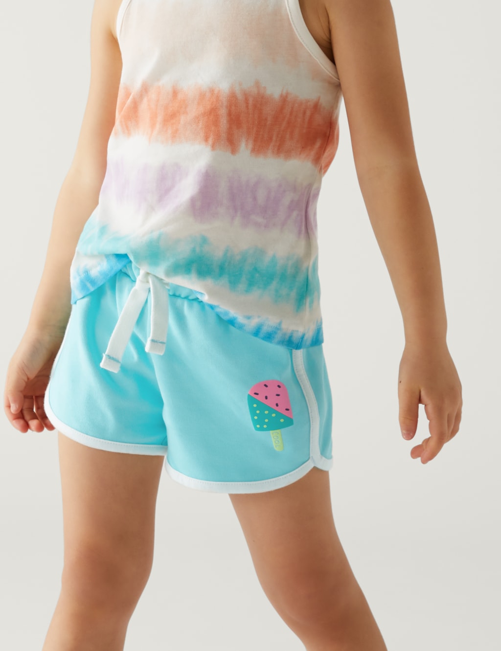 Pure Cotton Ice Crea Shorts (2-8 Yrs) image 2