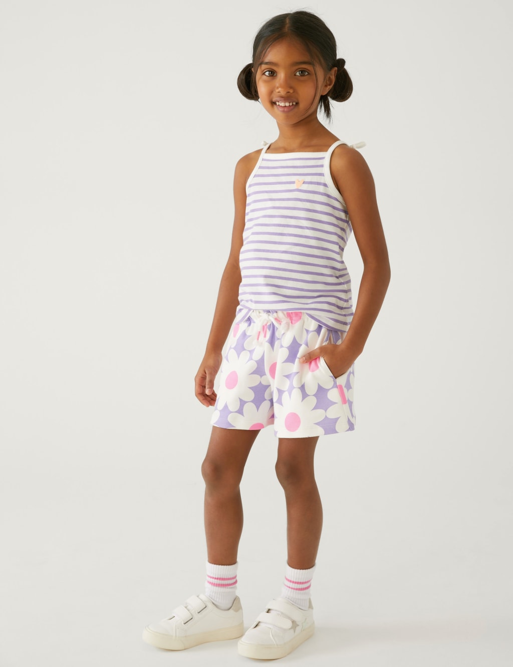 Pure Cotton Daisy Shorts (2-8 Yrs) image 1