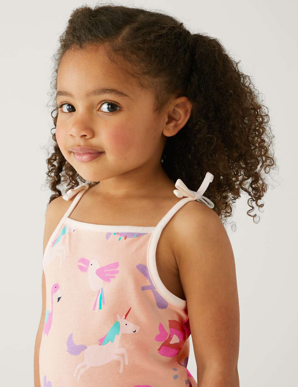 Pure Cotton Unicorn Print Top (2-8 Yrs) image 2