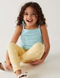 3pk Cotton Blend Cami Tops (2-8 Yrs)