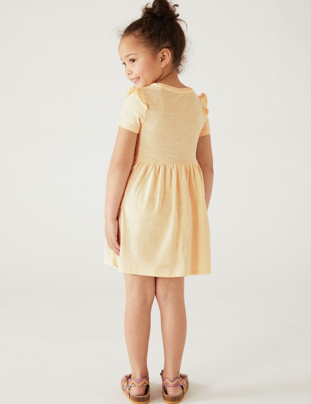 Cotton Blend Dress (2-8 Yrs) image 3