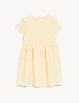 Cotton Blend Dress (2-8 Yrs)