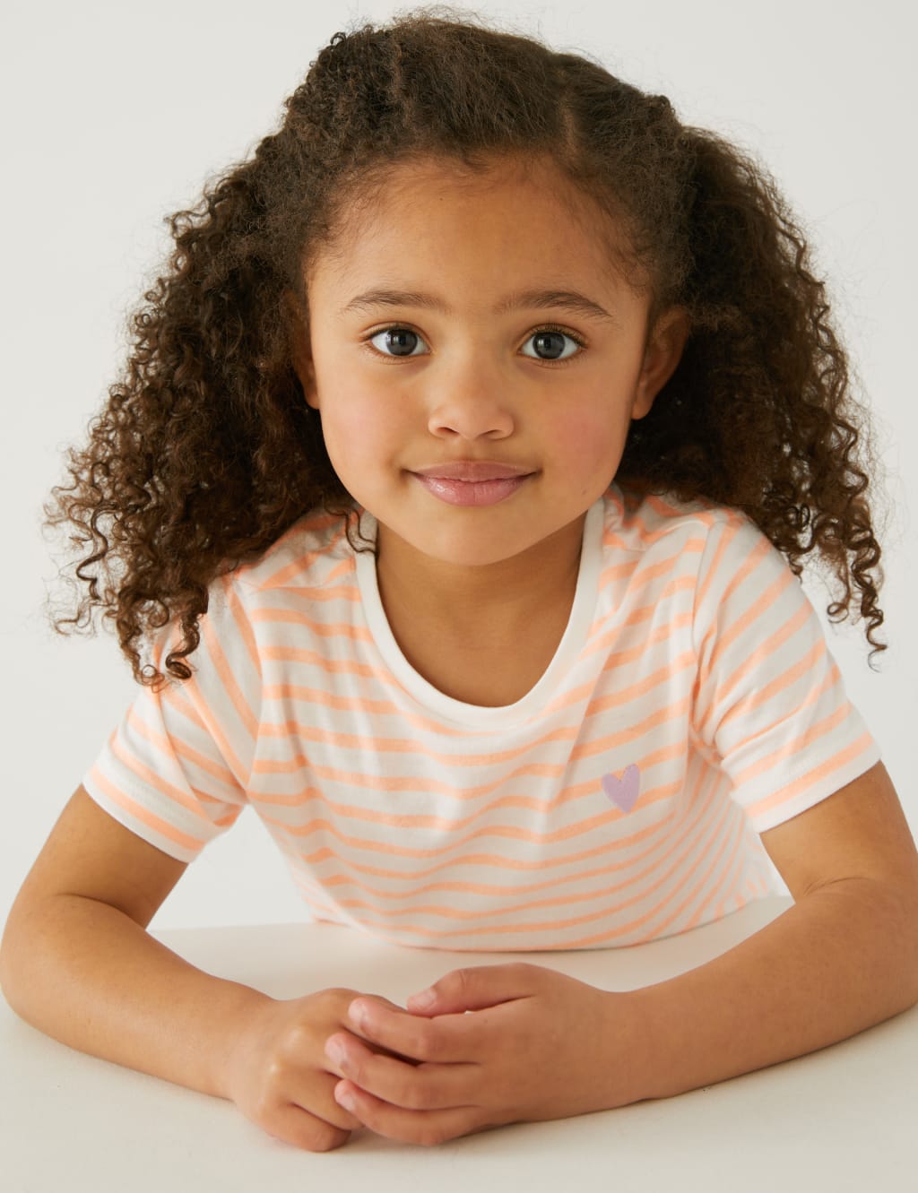 Cotton Rich Striped T-Shirt (2-8 Yrs) image 2