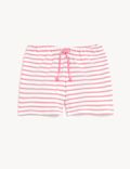 Pure Cotton Striped Shorts (2-8 Yrs)