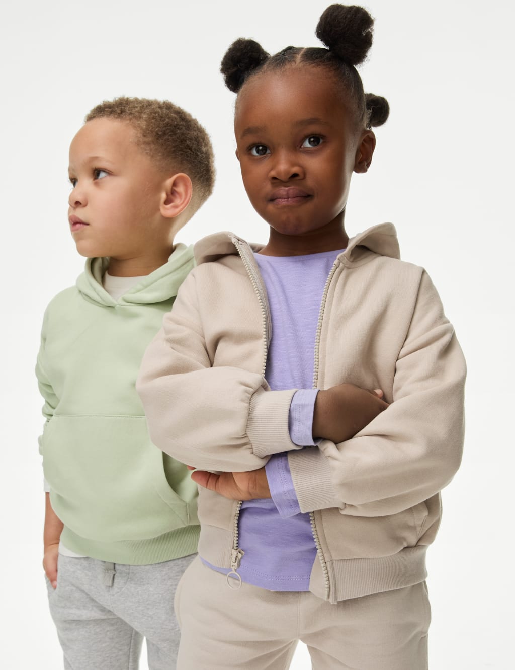 Cotton Rich Plain Hoodie (2-8 Yrs) image 1