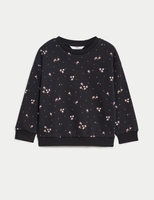 Cotton Rich Floral Sweatshirt (2-8 Yrs)