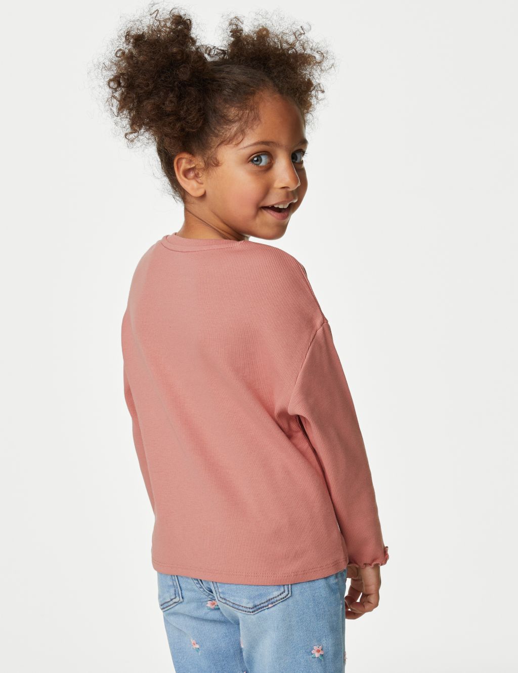 Cotton Rich Ribbed Top (2-8 Yrs) image 4