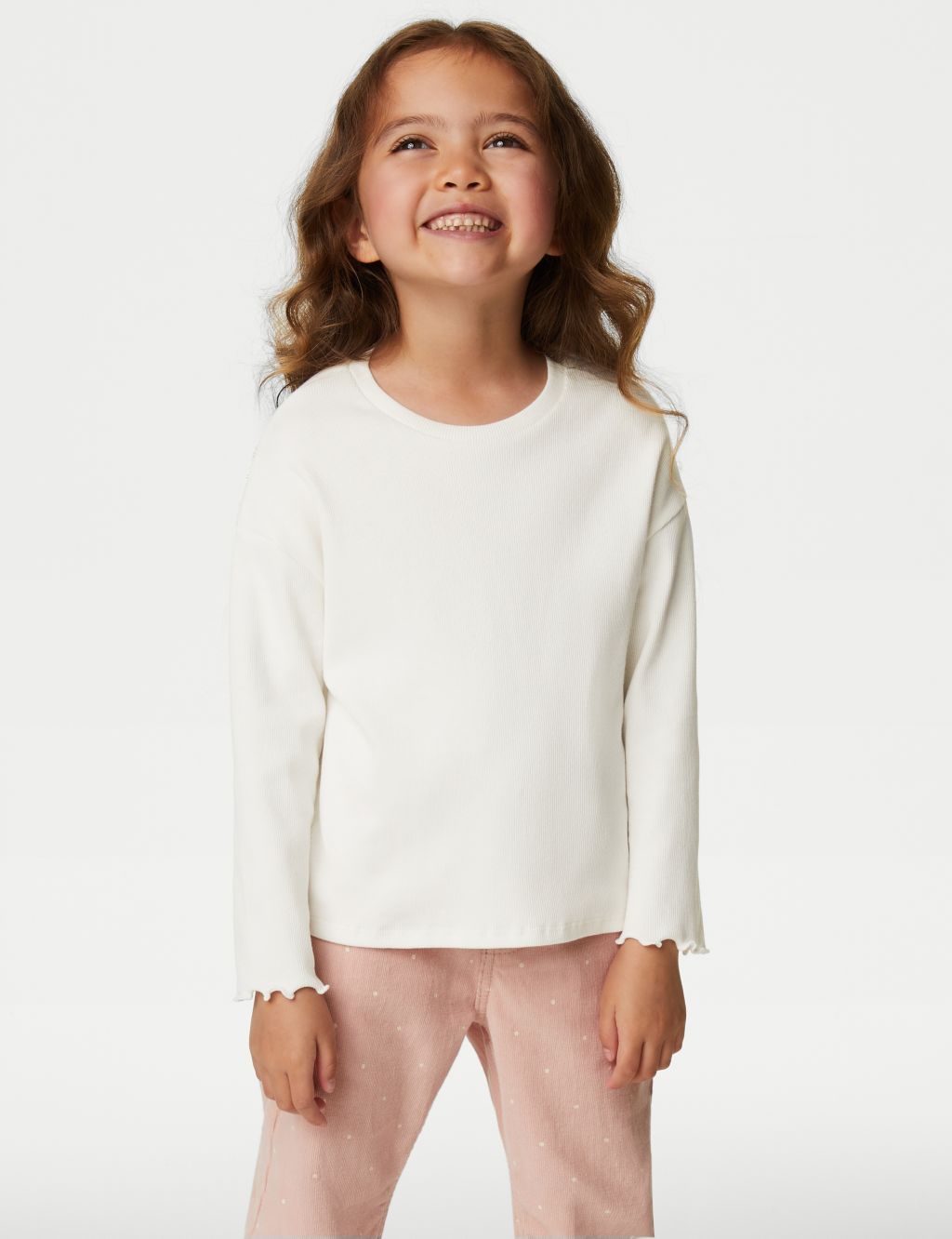 Cotton Rich Ribed Top (2-8 Yrs) image 1