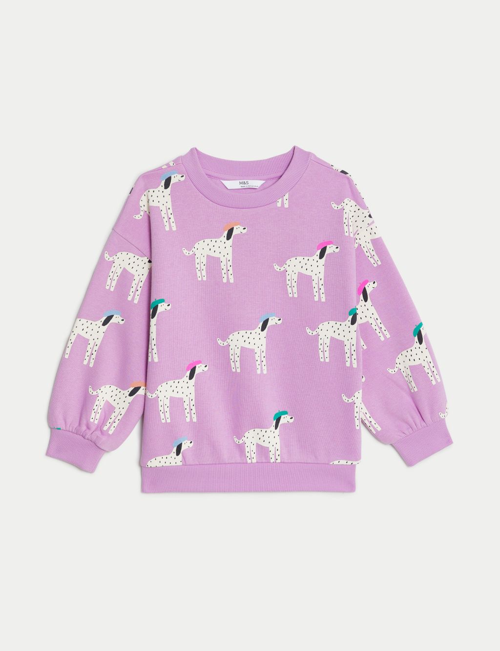 Pure Cotton Dalmatian Print Sweatshirt (2-8 Yrs) image 2