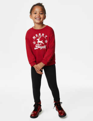 Cotton Rich Christmas Sweatshirt (2-8 Yrs)