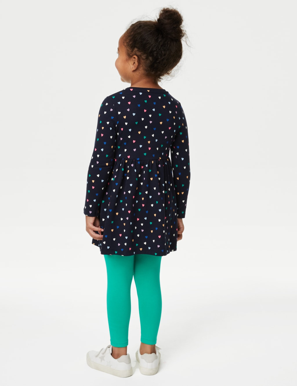 2pk Cotton Rich Heart Dresses (2-8 Yrs) image 3