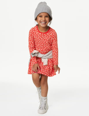 Cotton polka dot outlet dress