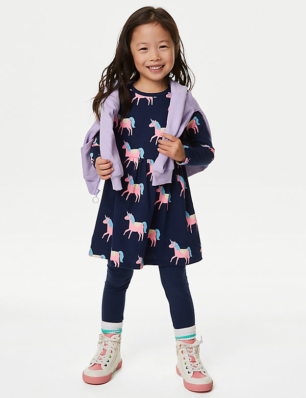 Pure Cotton Printed Dress  (2-8 Years) - JP