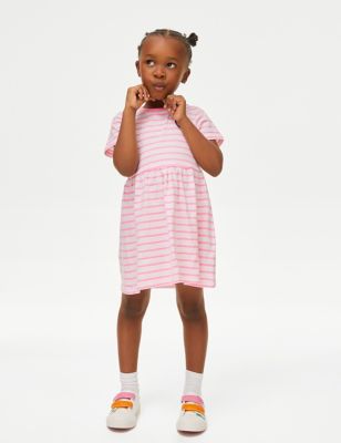 

Girls M&S Collection Pure Cotton Printed Dress (2-8 Yrs) - Pink Mix, Pink Mix