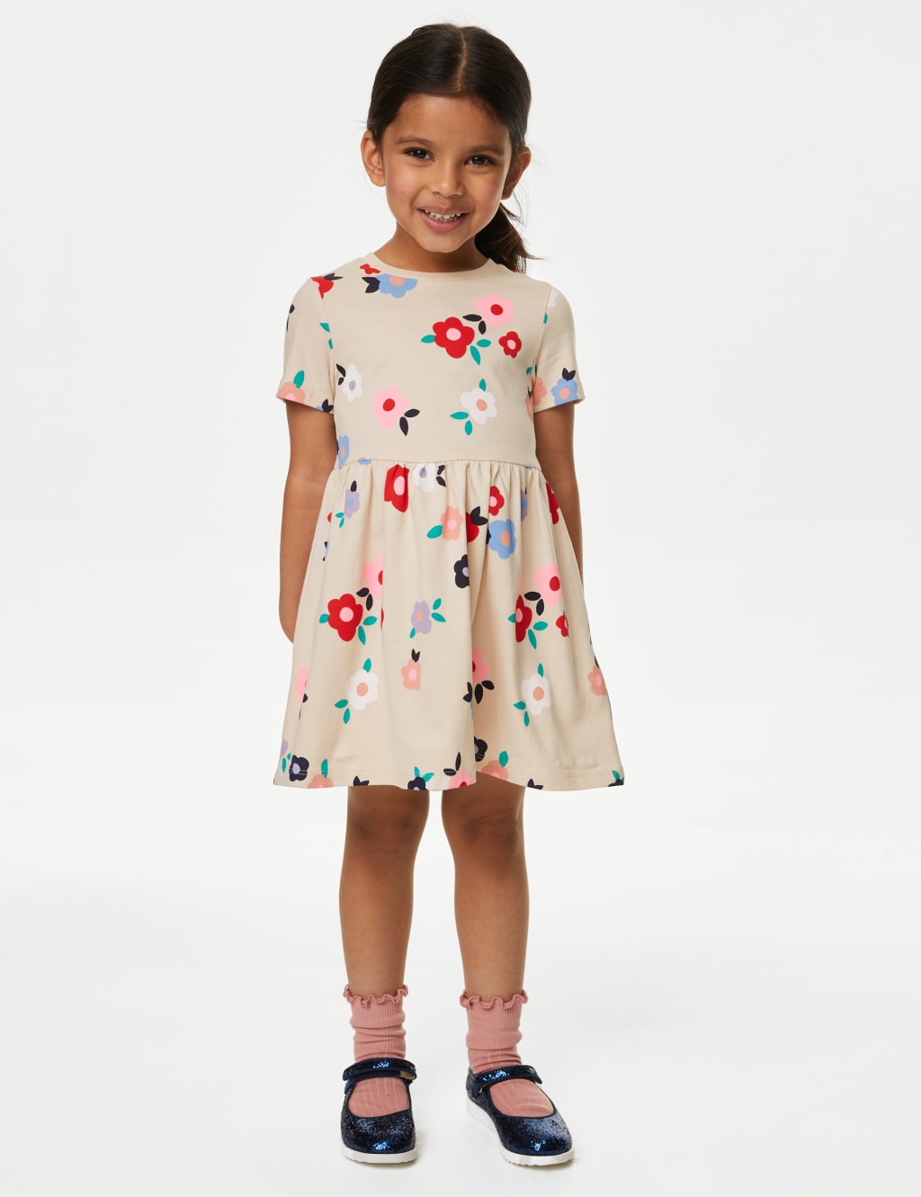 Pure Cotton Printed Dress (2-8 Yrs)