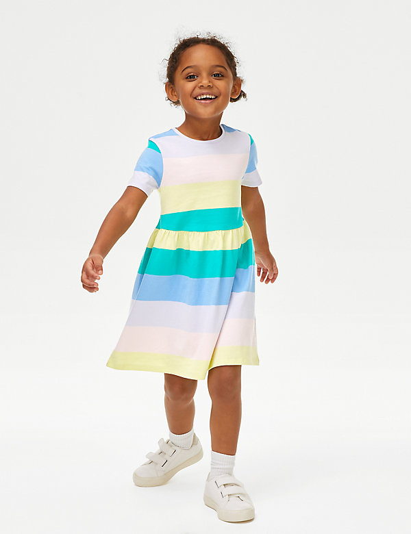 Pure Cotton Printed Dress (2-8 Yrs) - BE