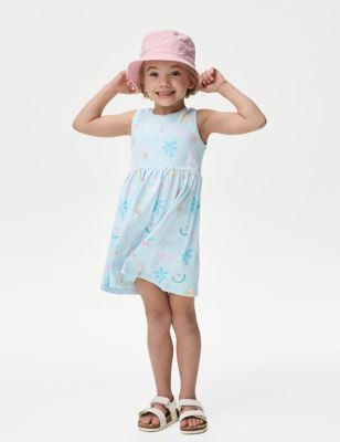 

Girls M&S Collection Pure Cotton Print Dress (2-8 Yrs) - Turquoise, Turquoise