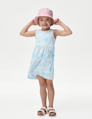 

Girls M&S Collection Pure Cotton Print Dress (2-8 Yrs) - Turquoise, Turquoise