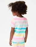Camiseta 100% algodón con diseño de arco iris (2-8&nbsp;años)