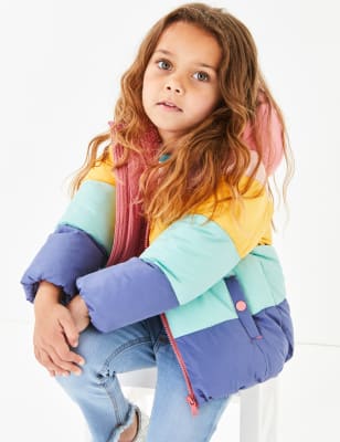 Manteau matelass&eacute; &agrave; motif arc-en-ciel (du 3&nbsp;mois au 7&nbsp;ans)