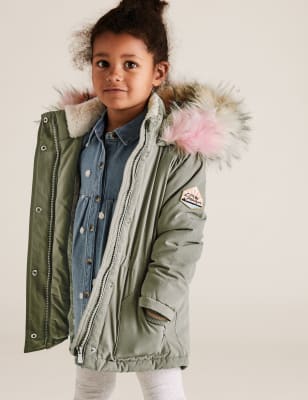 m & s girls coats