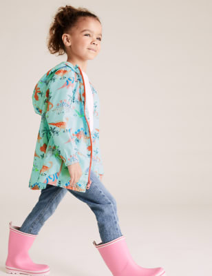 Imperméable léger à motif dinosaure (du 2 au 7 ans) - Aqua Mix