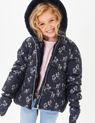 Manteau matelass&eacute; &agrave; motif licorne (du 3&nbsp;mois au 7&nbsp;ans)