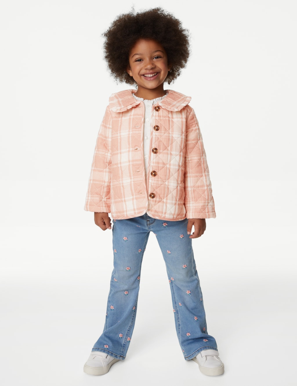 Cotton Rich Checked Jacket (2-8 Yrs) image 1
