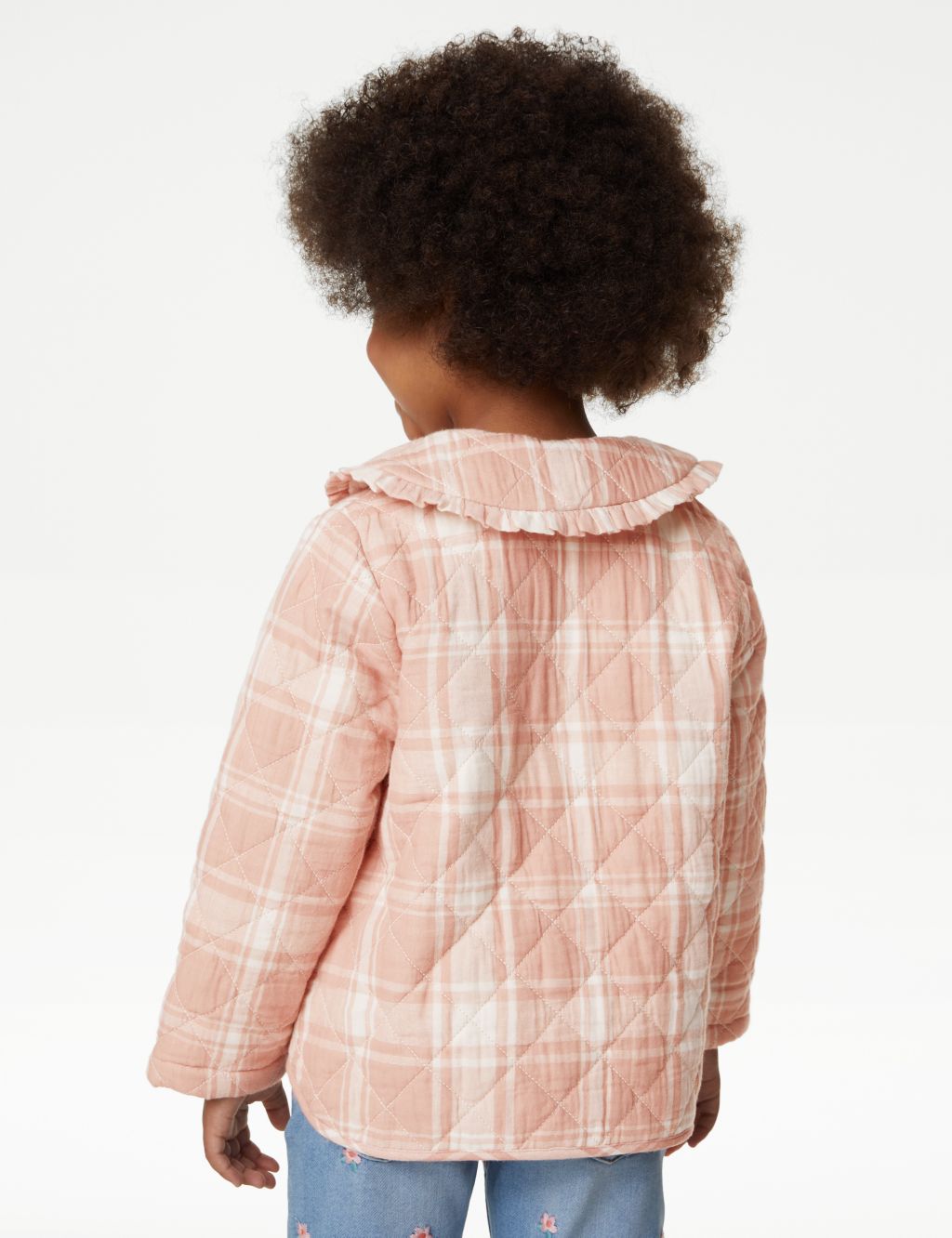 Cotton Rich Checked Jacket (2-8 Yrs) image 6
