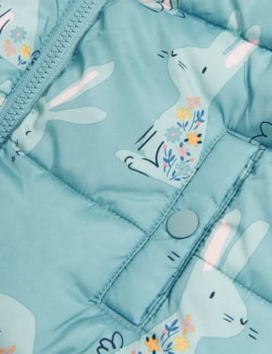 

M&S Collection Abrigo acolchado con estampado de conejitos con Stormwear™ (2-7 años) - Blue Mix, Blue Mix