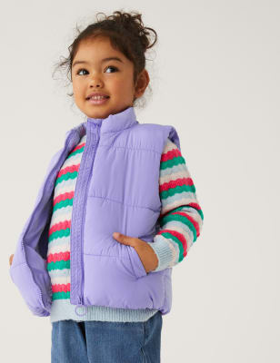 

Girls M&S Collection Stormwear™ Padded Gilet (2-8 Yrs) - Purple, Purple