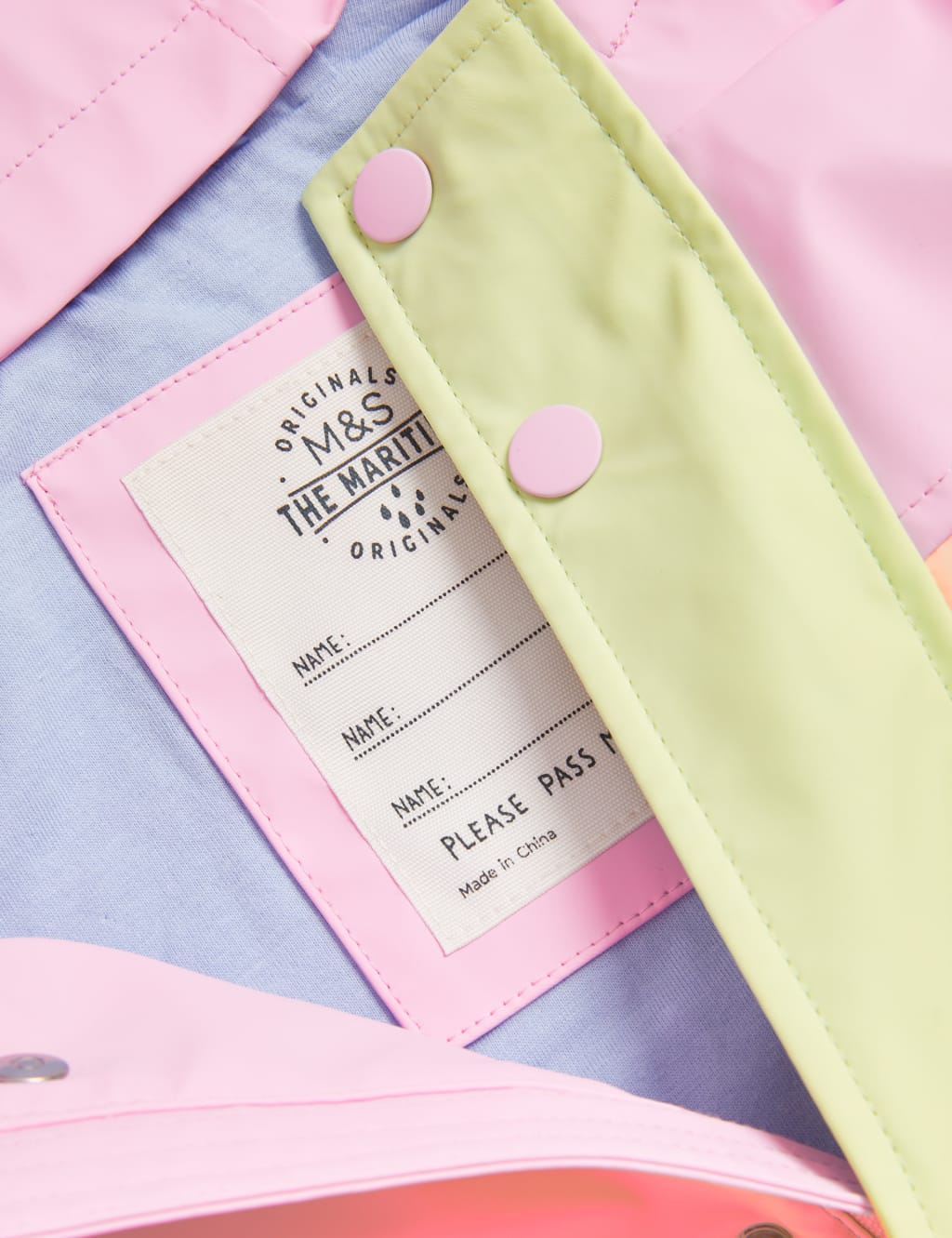 Colour Block Hooded Fisherman Coat (2-8 Yrs) image 6