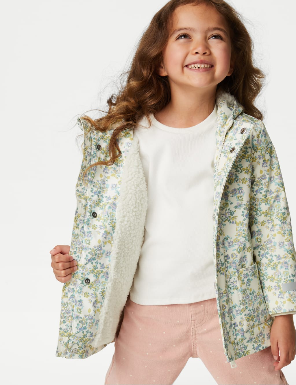 Stormwear™ Floral Hooded Fisherman Coat (2-8 Yrs) image 4