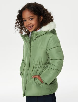 

Girls M&S Collection Stormwear™ Hooded Parka Coat (2-8 Yrs) - Khaki, Khaki