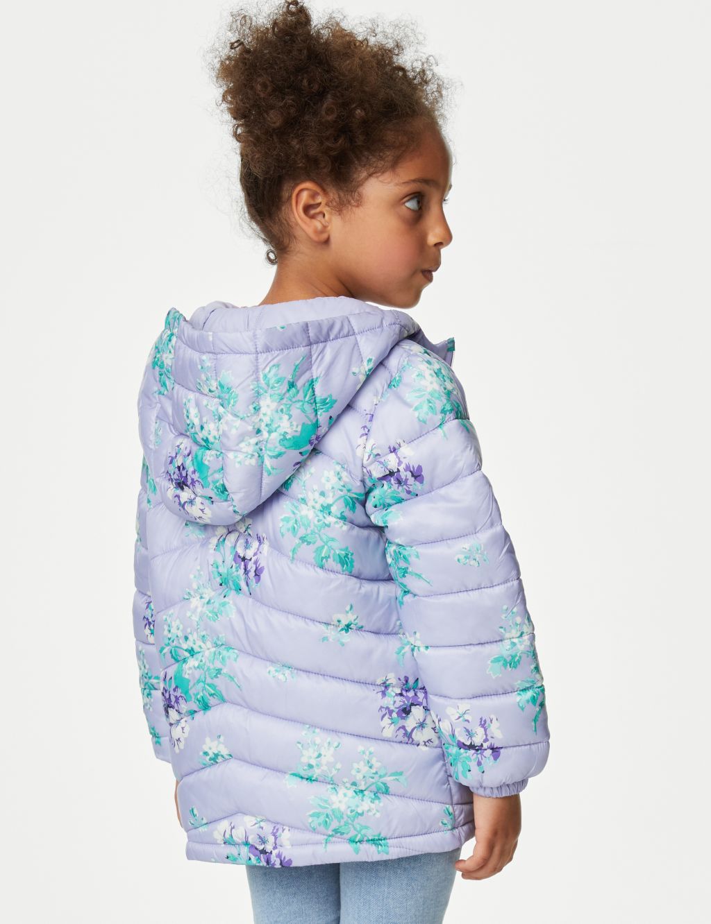 Stormwear™ Lightweight Padded Floral Coat (2-8 Yrs) image 5