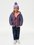 Lichte, gewatteerde jas met Stormwear™ en bloemmotief (2-8 jaar)