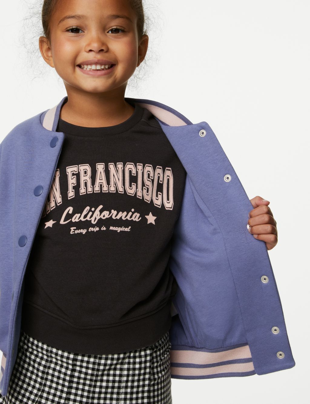 Cotton Rich Embroidered Bomber (2-8 Yrs) image 5