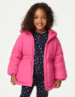 

Girls M&S Collection Quilted Padded Coat (2-8 Yrs) - Pink, Pink