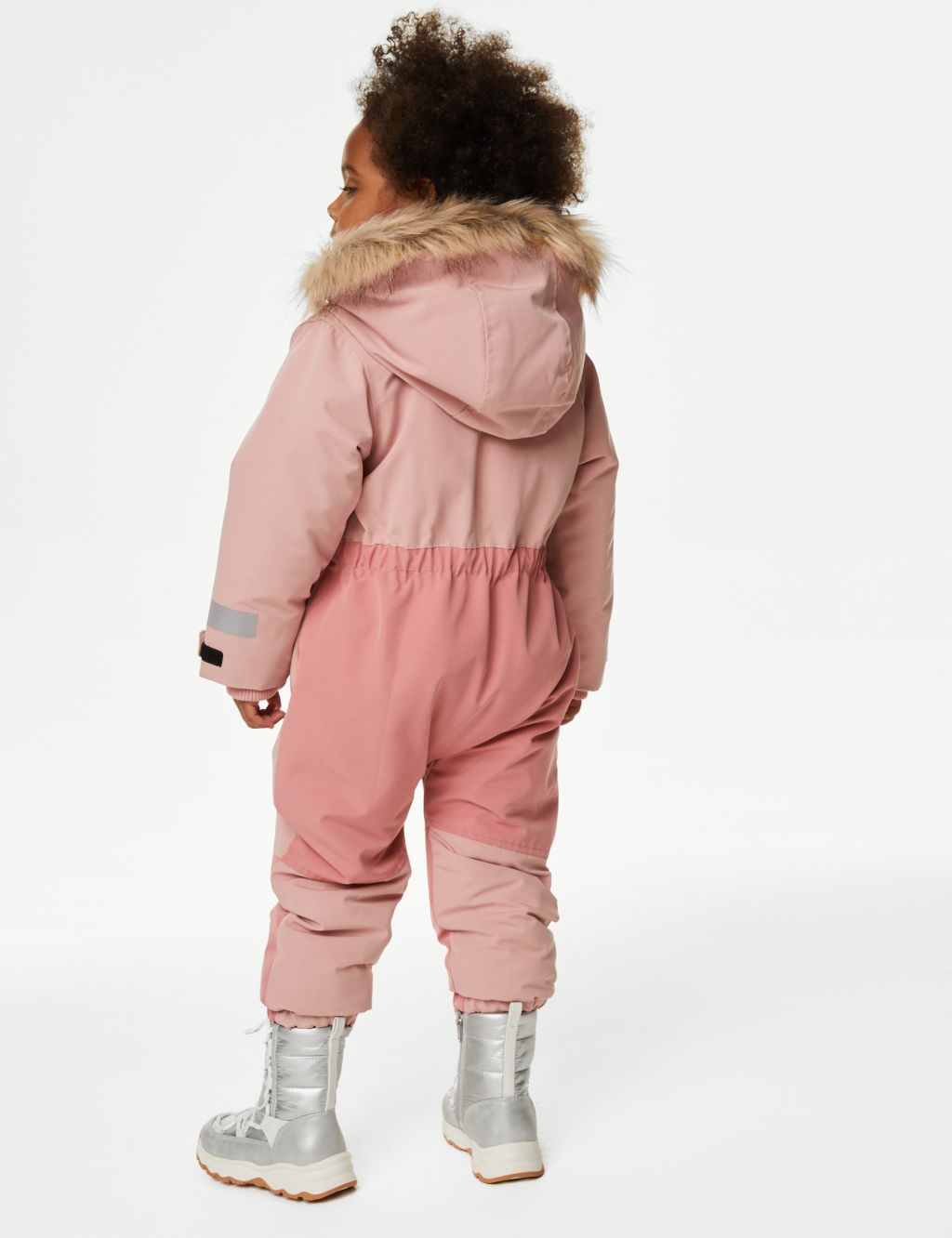 Padded Hooded Colour Block Snowsuitv (2-8 Yrs) image 6