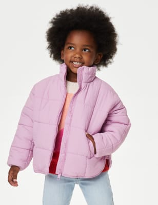 

Girls M&S Collection Quilted Coat (2-8 Yrs) - Soft Magenta, Soft Magenta