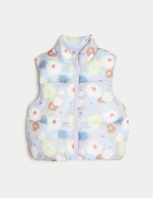 Floral Padded Gilet (2-8 Yrs)