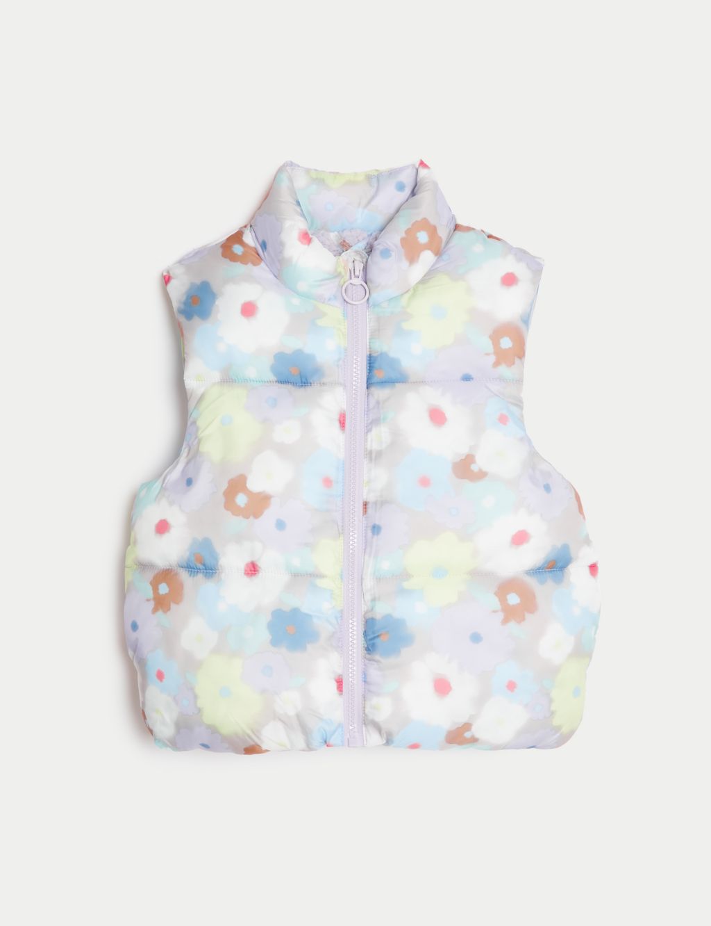 Floral Padded Gilet (2-8 Yrs) image 2