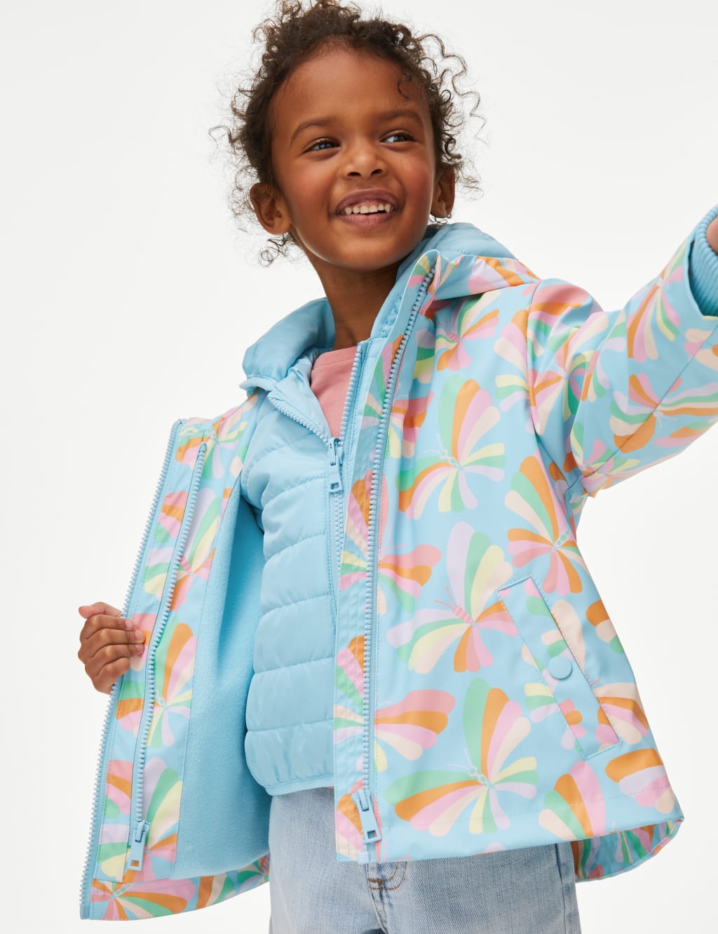 M and s girls coat best sale