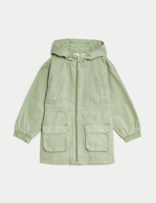 Pure Cotton Hooded Parka (2-8 Yrs)