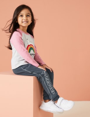 

M&S Collection Pantalón deportivo estampado de algodón de Snoopy™ - Charcoal, Charcoal