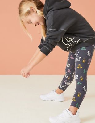 

Girls M&S Collection Snoopy™ Cotton Rich Print Leggings (2-6 Yrs) - Charcoal, Charcoal