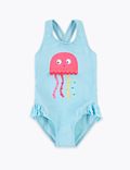Jellyfish Print Swimsuit (2-7 Yrs)