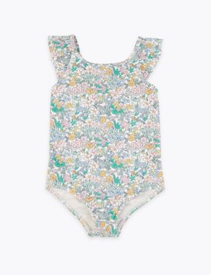 Ditsy Floral Swimsuit (2-7 Yrs) | M&S