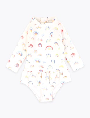 m&s white swimsuit